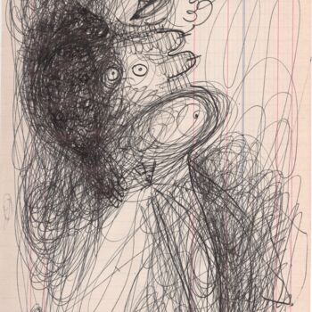 Desenho intitulada "Vénus ébouriffée 2" por Brigitte Derbigny, Obras de arte originais, Canetac de aerossol