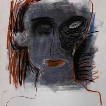 Rysunek zatytułowany „portrait n°5” autorstwa Brigitte Derbigny, Oryginalna praca, Atrament