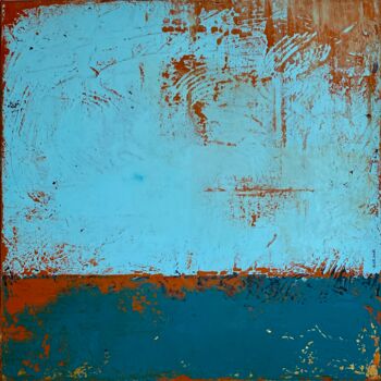 Картина под названием "Out of the blue" - Brigitte Dravet, Подлинное произведение искусства, Акрил Установлен на Деревянная…