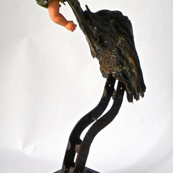 Sculpture intitulée "Oiseau.jpg" par Brigitte Feyt, Œuvre d'art originale