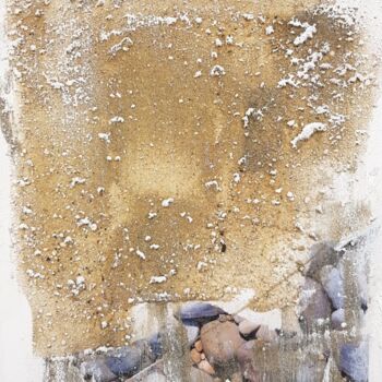 Painting titled "iroise galets 5" by Brigitte Heyman Materne, Original Artwork, Acrylic