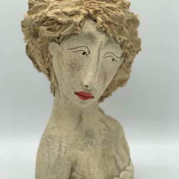Escultura intitulada "Tite Georgette" por Brigitte Joyez Beaurain (BRIG), Obras de arte originais, Terracota