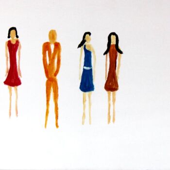 绘画 标题为“people” 由Brigitte Kölli, 原创艺术品, 丙烯