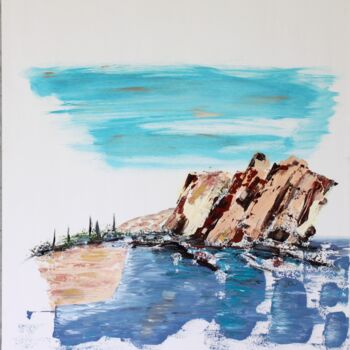 Painting titled "Cap Esterel" by Brigitte Kölli, Original Artwork, Acrylic