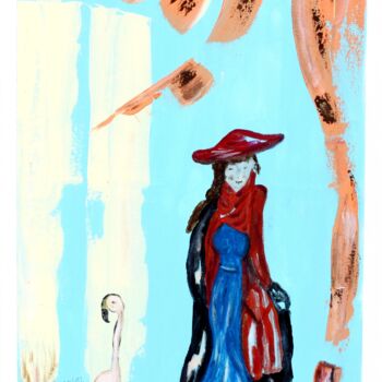 「Au revoir」というタイトルの絵画 Brigitte Kölliによって, オリジナルのアートワーク, アクリル