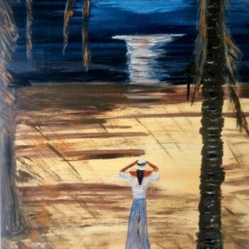 Pintura intitulada "Magical nights" por Brigitte Kölli, Obras de arte originais, Acrílico