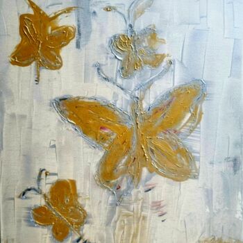 Painting titled "Butterfly" by Brigitte Kölli, Original Artwork, Acrylic