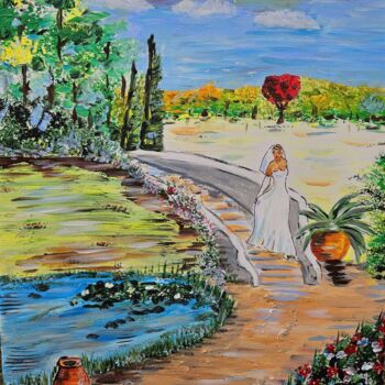 Malerei mit dem Titel "Weddingday" von Brigitte Kölli, Original-Kunstwerk, Acryl