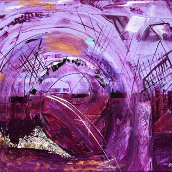Pintura intitulada "tsunami" por Brigitte Kölli, Obras de arte originais, Acrílico