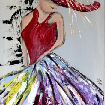 Painting titled "eleganz" by Brigitte Kölli, Original Artwork, Acrylic