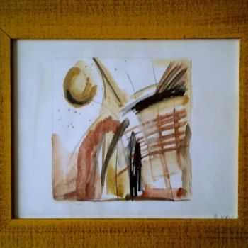 Pittura intitolato "ABSTRAIT au SOLEIL…" da Brigitte Krief, Opera d'arte originale, Acrilico