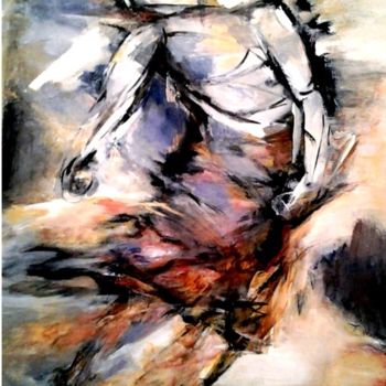 Картина под названием "DÉSÉQUILIBRE 2" - Brigitte Krief, Подлинное произведение искусства, Акрил Установлен на Деревянная ра…