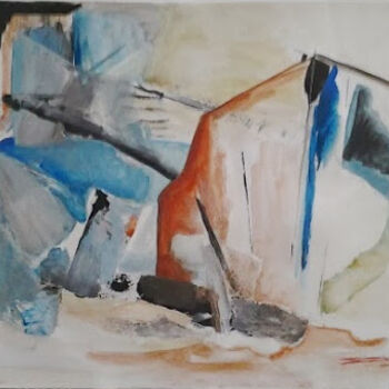 Desenho intitulada "PASSAGE" por Brigitte Krief, Obras de arte originais, Tinta