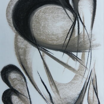Drawing titled "TITANIA" by Brigitte Maillard (ROBRIMA), Original Artwork, Chalk