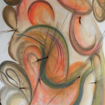 Drawing titled "ARBRA" by Brigitte Maillard (ROBRIMA), Original Artwork, Chalk