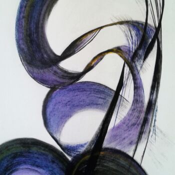 Drawing titled "ARIDUS" by Brigitte Maillard (ROBRIMA), Original Artwork, Chalk