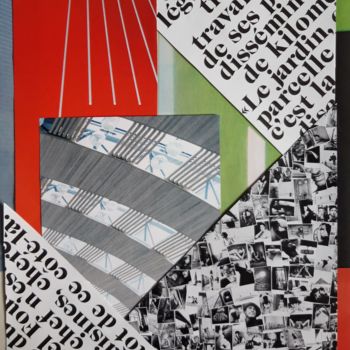 Collages intitolato "Sans titre COL11" da Brigitte Mathé (MBL), Opera d'arte originale