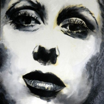Pittura intitolato "Catherine Deneuve (…" da Brigitte Mathé (MBL), Opera d'arte originale, Olio Montato su Telaio per barell…