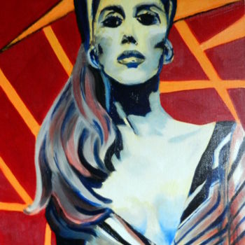 Malerei mit dem Titel "Liberta" von Brigitte Mathé (MBL), Original-Kunstwerk, Öl