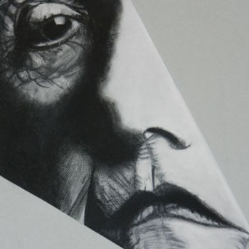 Drawing titled "Le mauvais oeil" by Brigitte Mathé (MBL), Original Artwork