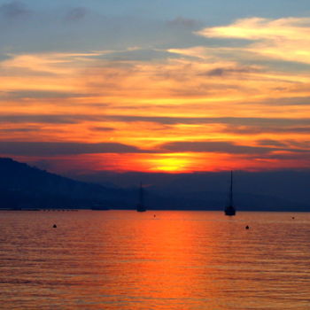 "Coucher de soleil d…" başlıklı Fotoğraf Brigitte Mathé (MBL) tarafından, Orijinal sanat