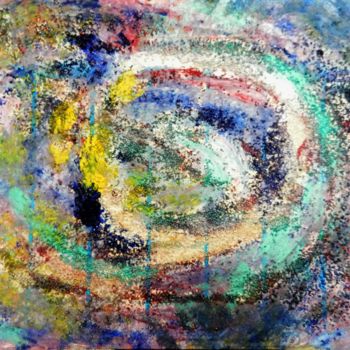 Painting titled "Attraction gravitat…" by Brigitte Mathé (MBL), Original Artwork, Acrylic