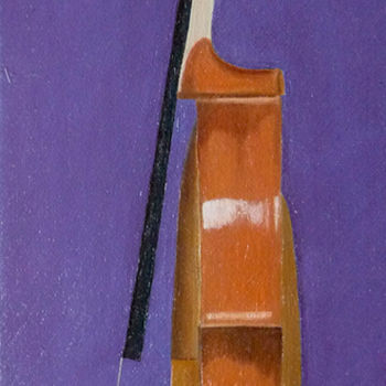 Pittura intitolato "Portrait d'artiste.…" da Brigitte Menon, Opera d'arte originale, Olio