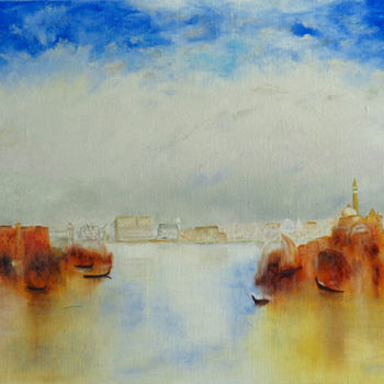 Malerei mit dem Titel "VENISE - d'après W.…" von Brigitte Menon, Original-Kunstwerk, Öl