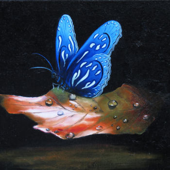 Painting titled "Poesia" by Brigitte Menon, Original Artwork, Oil