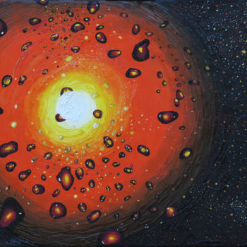 Картина под названием "Instant 0+1" - Brigitte Menon, Подлинное произведение искусства, Масло