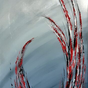 Painting titled "Akilam" by Brigitte Mostacci, Original Artwork, Acrylic Mounted on Wood Stretcher frame