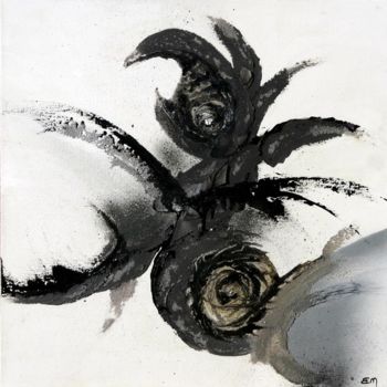 Ζωγραφική με τίτλο "Scorpio" από Brigitte Mostacci, Αυθεντικά έργα τέχνης, Ακρυλικό Τοποθετήθηκε στο Ξύλινο φορείο σκελετό