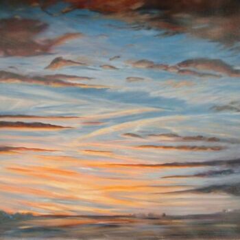Painting titled "ciel" by Brigitte Nellissen (Ster), Original Artwork