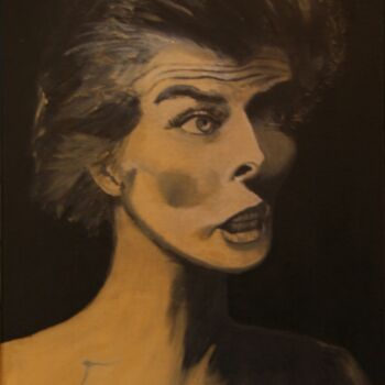 Peinture intitulée "Katharine Hepburn a…" par Brigitte Payen (B.PAYEN), Œuvre d'art originale, Huile