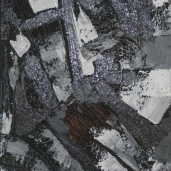 Painting titled "Symphonie en noir e…" by Loir, Original Artwork, Acrylic