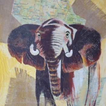 Malerei mit dem Titel "AFRIQUE N° 3" von Lartdelatoile, Original-Kunstwerk, Acryl