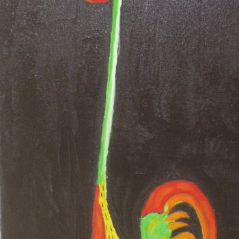 Peinture intitulée "53-la-poule-noire.j…" par Lartdelatoile, Œuvre d'art originale