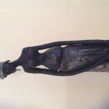 Sculpture intitulée "Femme d'Afrique" par Brigitte Reina, Œuvre d'art originale