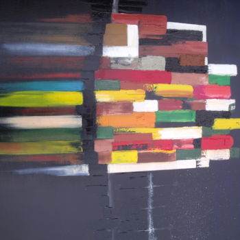 Malerei mit dem Titel "mannahata" von Brigitte Reverchon Pfister, Original-Kunstwerk, Öl
