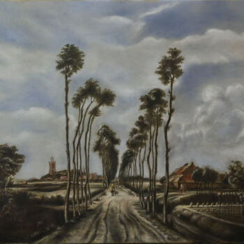 Painting titled "The Avenue at Midde…" by Brigitte Rosa, Original Artwork, Oil