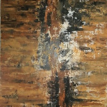 Peinture intitulée "Bois" par Brigitte.S, Œuvre d'art originale, Acrylique