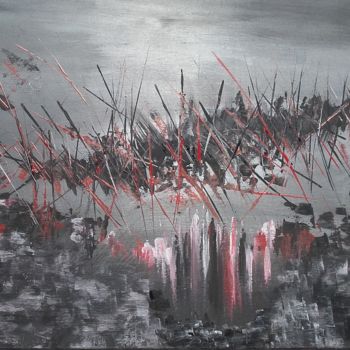 Painting titled "Bataille" by Brigitte.S, Original Artwork, Acrylic