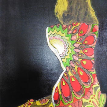 Pintura titulada "Le nu vêtu" por Brigitte Bodo, Obra de arte original, Oleo Montado en Bastidor de camilla de madera