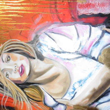 Pintura intitulada "La belle" por Brigitte Bodo, Obras de arte originais, Acrílico