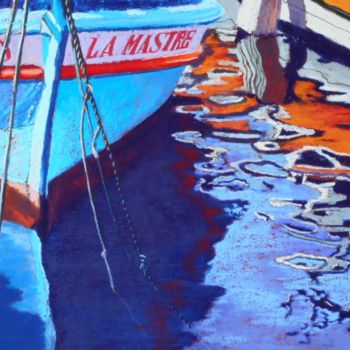 Malerei mit dem Titel "LA MASTRE" von Brigitte Charles, Original-Kunstwerk, Pastell