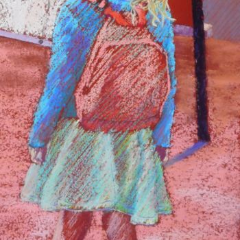 Peinture intitulée "interrogation-1.jpg" par Brigitte Charles, Œuvre d'art originale, Pastel