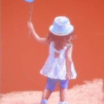 绘画 标题为“Retour de Fête” 由Brigitte Charles, 原创艺术品, 粉彩