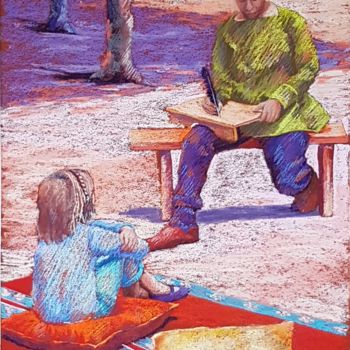 Peinture intitulée "Il Etait une Fois .…" par Brigitte Charles, Œuvre d'art originale