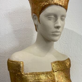 Sculpture intitulée "Pachamama" par Brigitte Dravet, Œuvre d'art originale, Résine