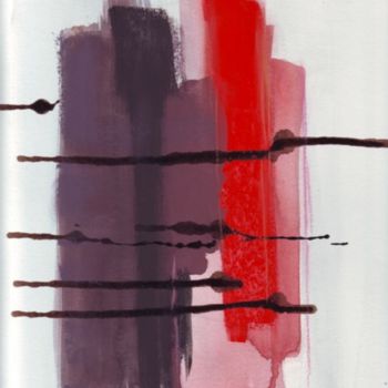 Malerei mit dem Titel "Abstration n°24" von Brigitte Klein, Original-Kunstwerk, Öl